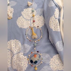 Pehr Nursery Mobile Decor Zoo Multicolor Pom Poms